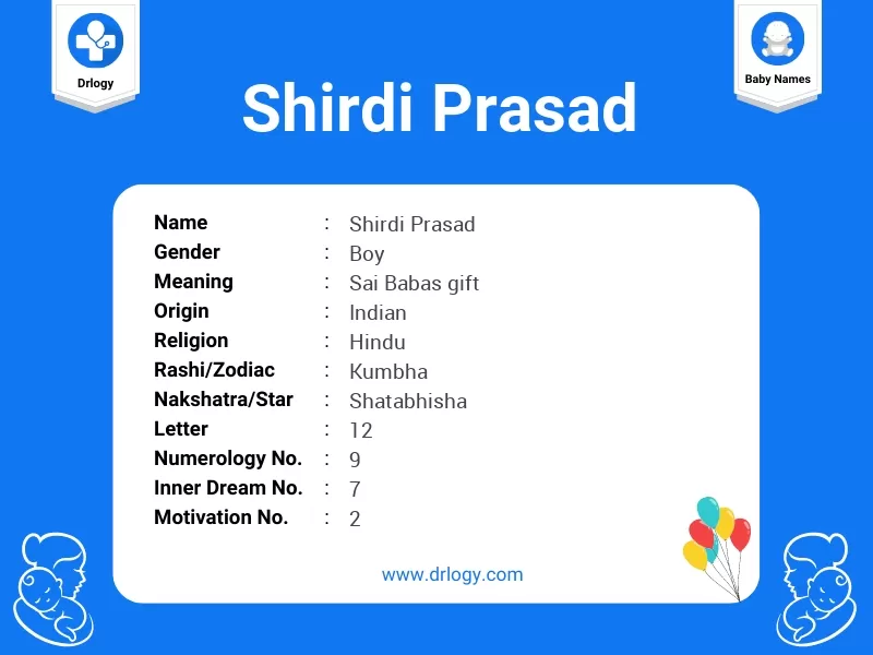 Shirdi Prasad Name Meaning